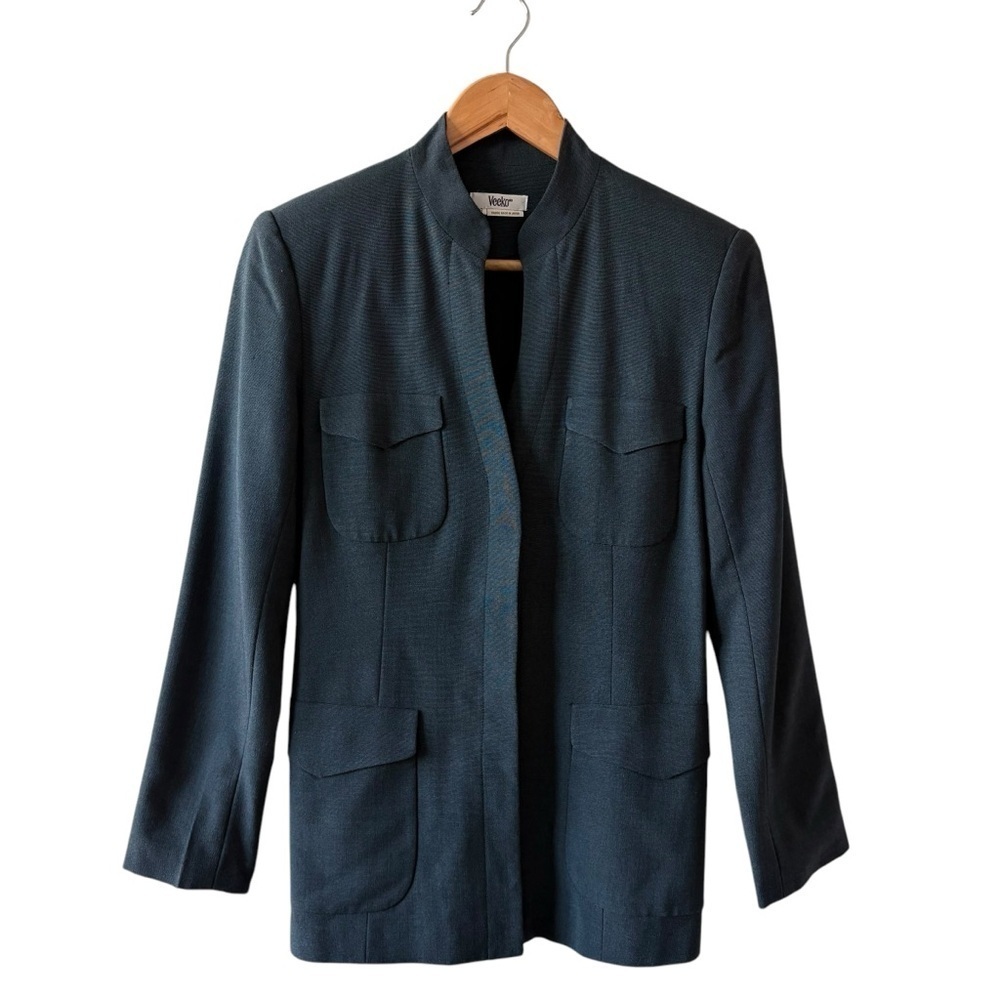 ☀️Vintage Veeko Charcoal Gray Shirt Jacket